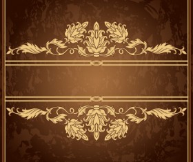 Classical decor frames retro vector set 14