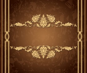 Classical decor frames retro vector set 15