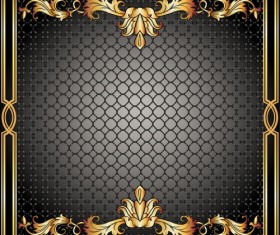 Classical decor frames retro vector set 18