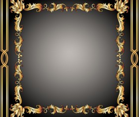 Classical decor frames retro vector set 20