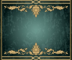 Classical decor frames retro vector set 21