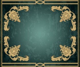 Classical decor frames retro vector set 22