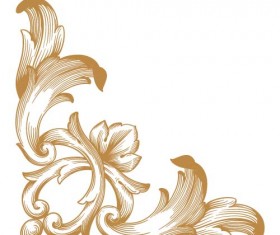 Classical ornaments corner vector