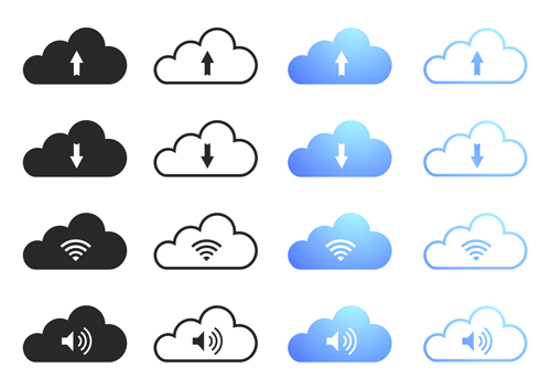 Cloud computing creative icons vector 01
