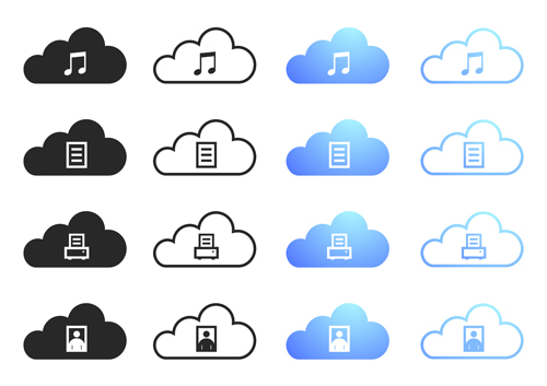 Cloud computing creative icons vector 02