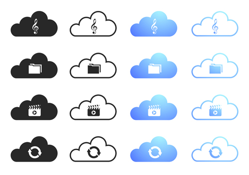 Cloud computing creative icons vector 03