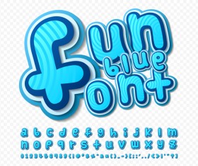 Comic styles fonts design set 06