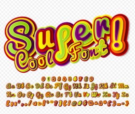 Comic styles fonts design set 08