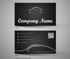 Creative car business cards vector 02