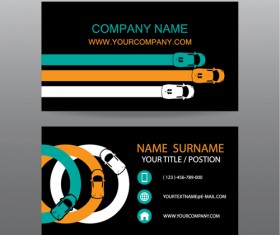 Creative car business cards vector 04