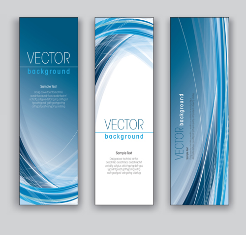 Creative modern banners set vector 04