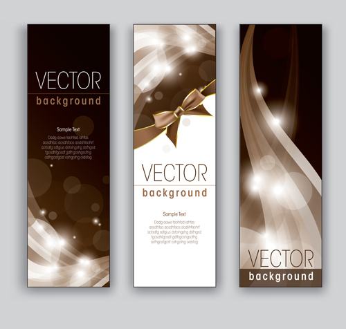 Creative modern banners set vector 09
