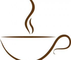 Cup with coffee abstract illustration vector 10