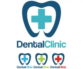 Dental clinic logo creative vector 02