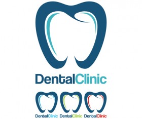 Dental clinic logo creative vector 03