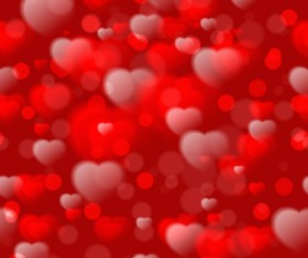 Dream heart pattern valentines vector 02