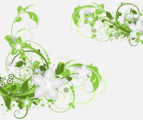Elegant abstract flower vectors graphics 04