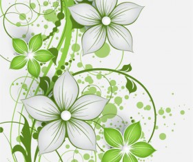Elegant abstract flower vectors graphics 05