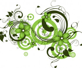 Elegant abstract flower vectors graphics 08