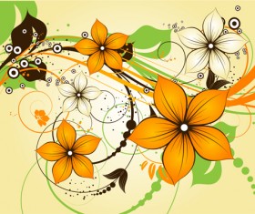 Elegant abstract flower vectors graphics 10