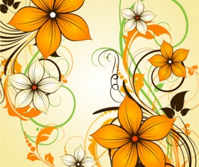 Elegant abstract flower vectors graphics 11