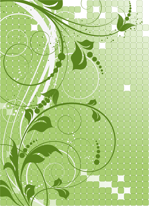 Elegant abstract flower vectors graphics 14