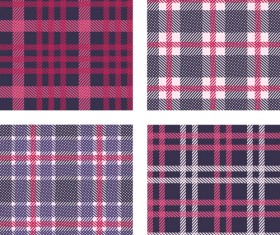 Fabric plaid pattern vector material 01
