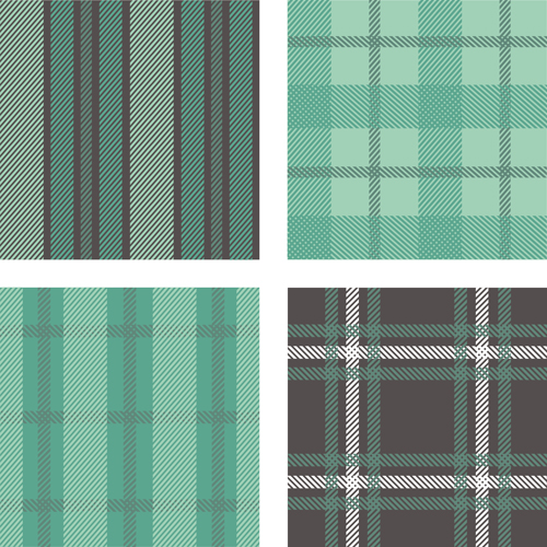 Fabric plaid pattern vector material 05 free download