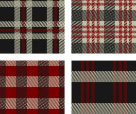 Fabric plaid pattern vector material 08