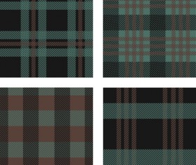 Fabric plaid pattern vector material 09