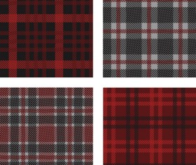 Fabric plaid pattern vector material 15