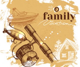 Family grunge background vector 03