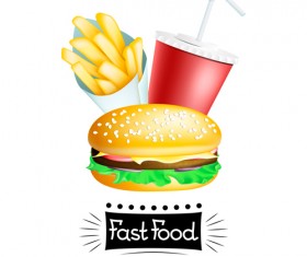 Fast food design vector graphics 01