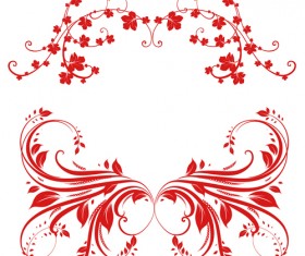 Floral ornaments with flower Photoshop brushes