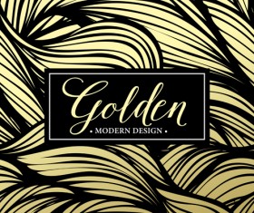 Floral seamless pattern with gold frame vectors 03