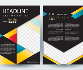 Flyer or brochure cover modern design vector 01