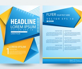 Flyer or brochure cover modern design vector 04