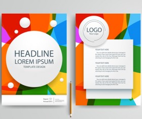 Flyer or brochure cover modern design vector 05