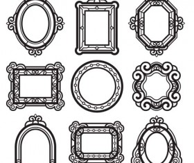 Vector frames golden vintage design 01 free download