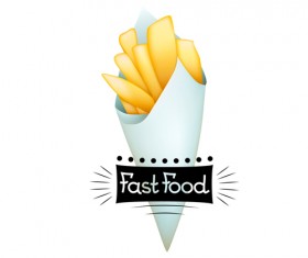 French potatoes vector material 03