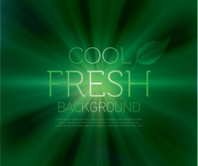 Fresh green background art vector 01