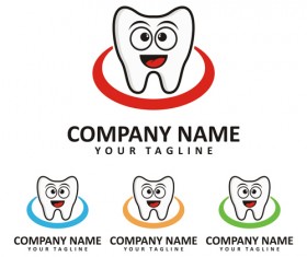 Funny dentist logo vector 05