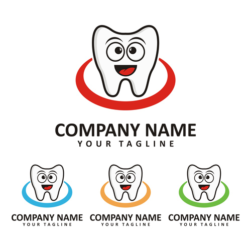 Funny dentist logo vector 05