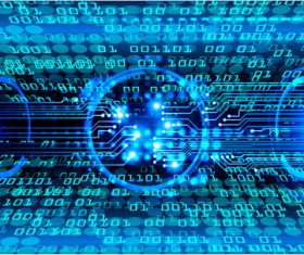 Futuristic digital world concept template vectors 02