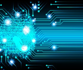 Futuristic digital world concept template vectors 10