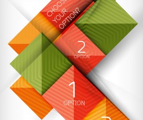 Geometric with numbered business template vector 05