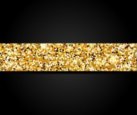 Golden with black VIP invitation card background vector 06