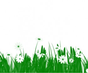 Grass with flower brushes