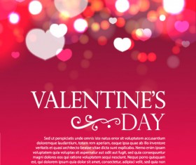 Halation valentines day background vector material