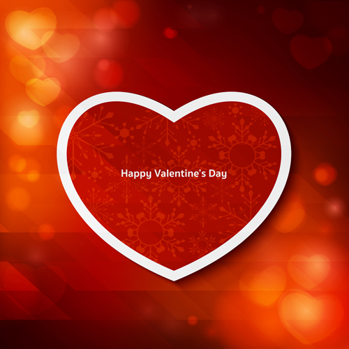 Halation  valentines day red background vector